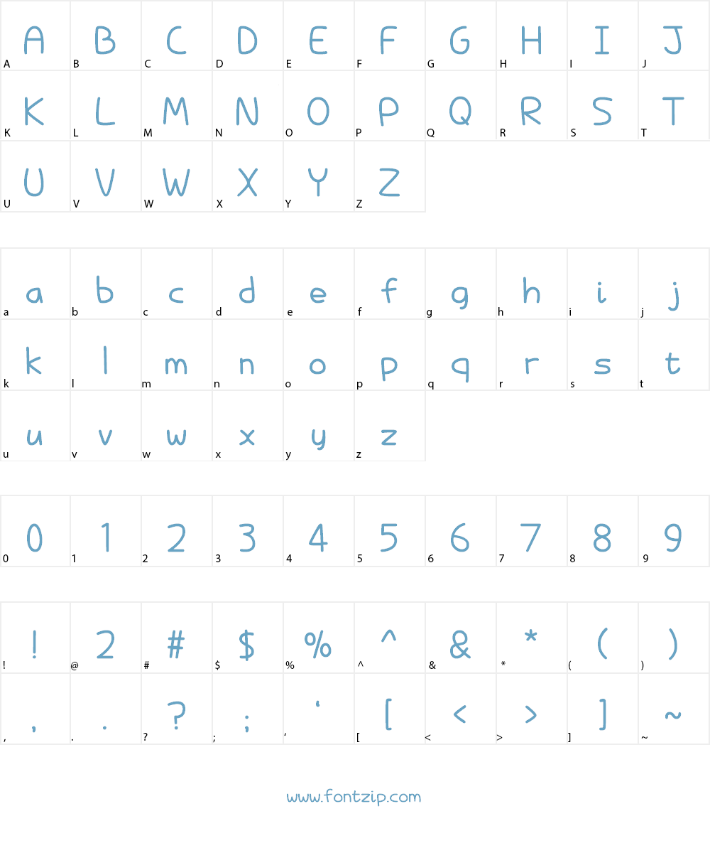 Hopelessly In Lurve Font Character